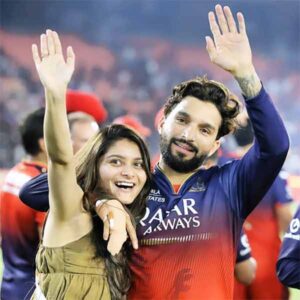 Rajat Patidar with Wife Gunjan Patidar